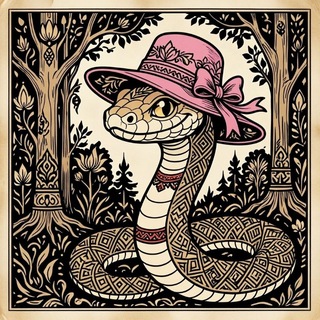 Винтажная гремучка 🐍