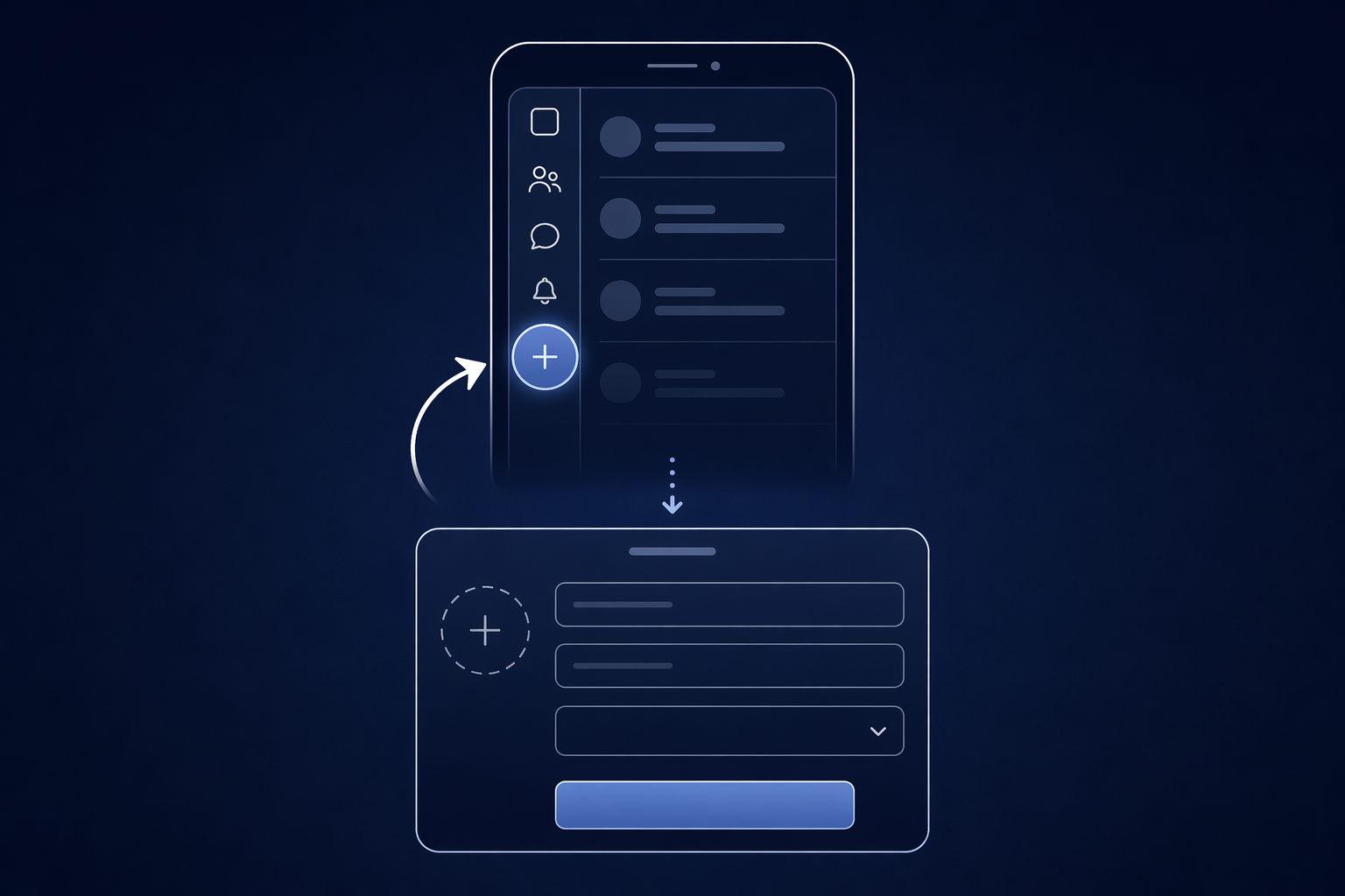 Создание канала в MAX с телефона — интерфейс